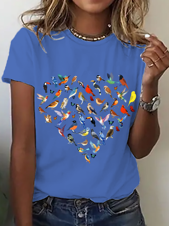 Bird Lover Cotton T-Shirt