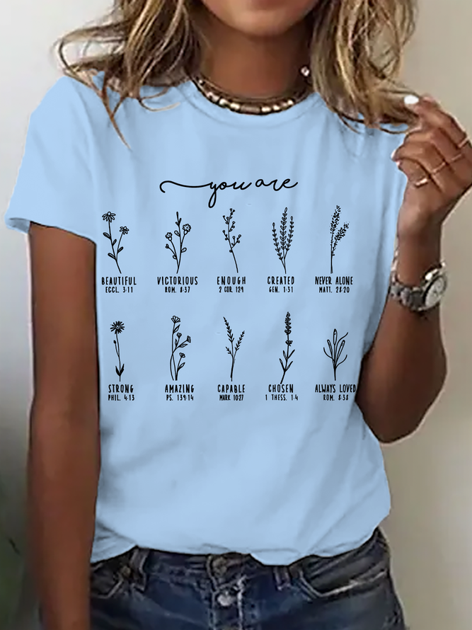 You Are Bible Verse Cotton T-Shirt