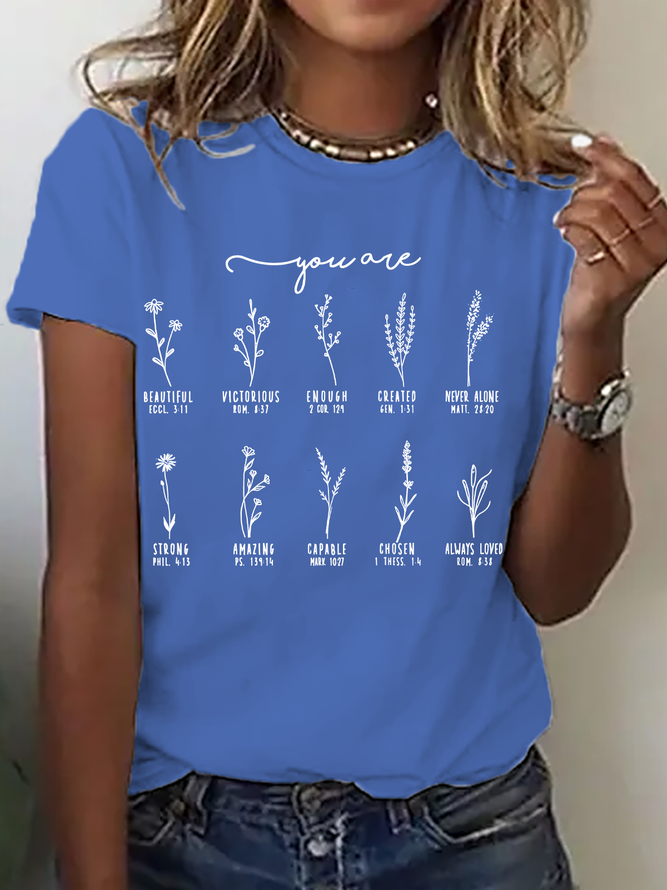 You Are Bible Verse Cotton T-Shirt