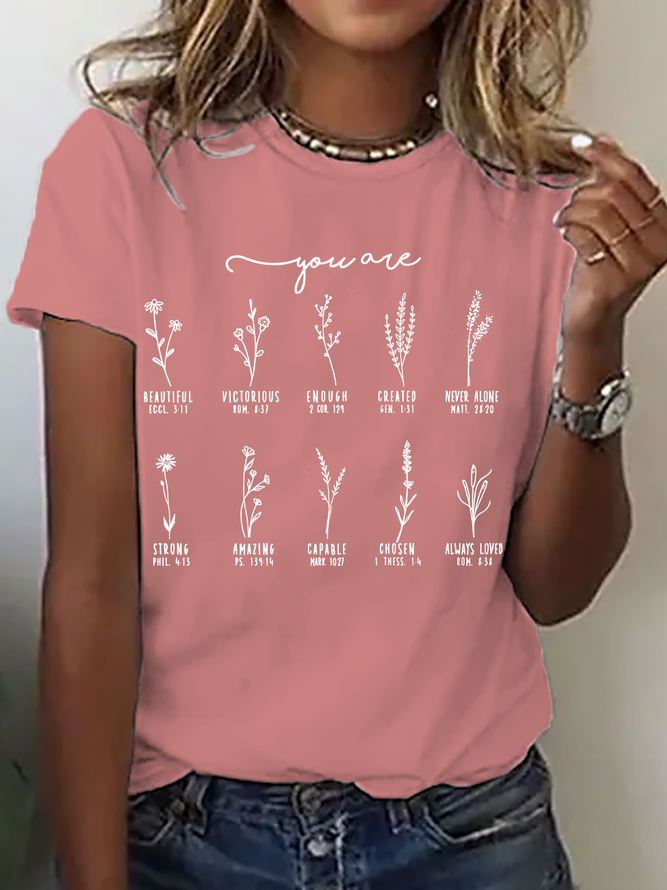 You Are Bible Verse Cotton T-Shirt
