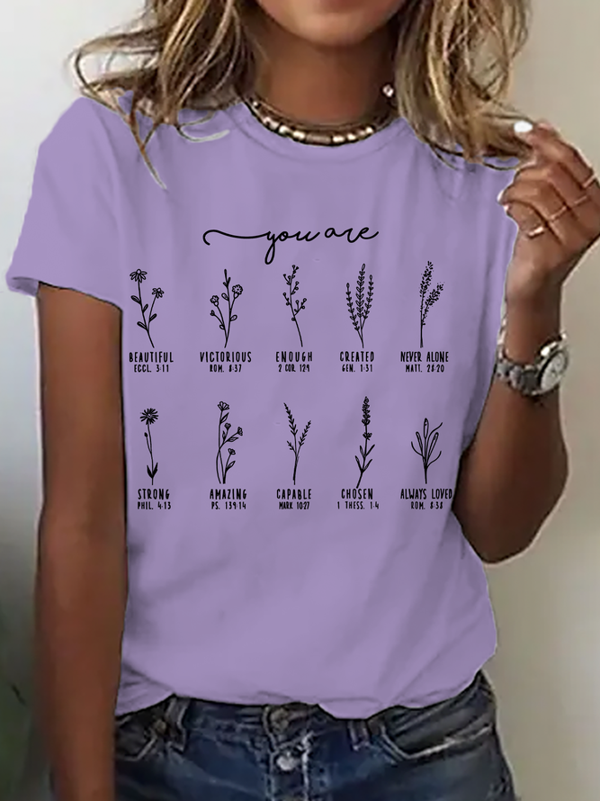 You Are Bible Verse Cotton T-Shirt
