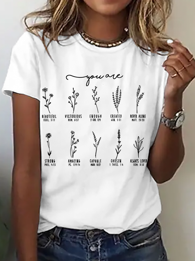 You Are Bible Verse Cotton T-Shirt
