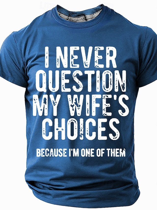 Men's Funny Humorous Slogan Print T-Shirts