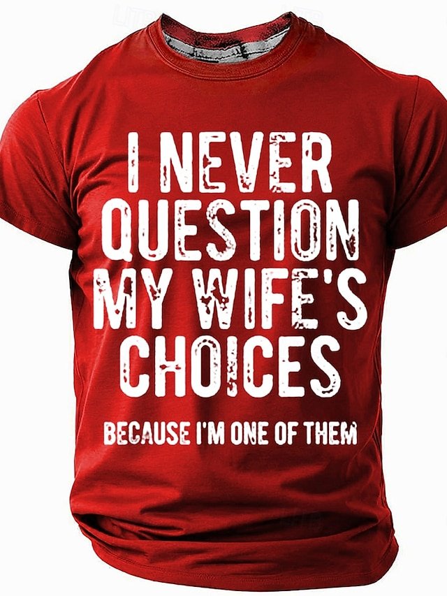 Men's Funny Humorous Slogan Print T-Shirts