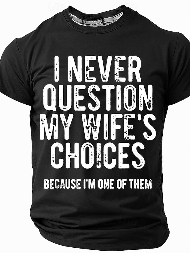 Men's Funny Humorous Slogan Print T-Shirts