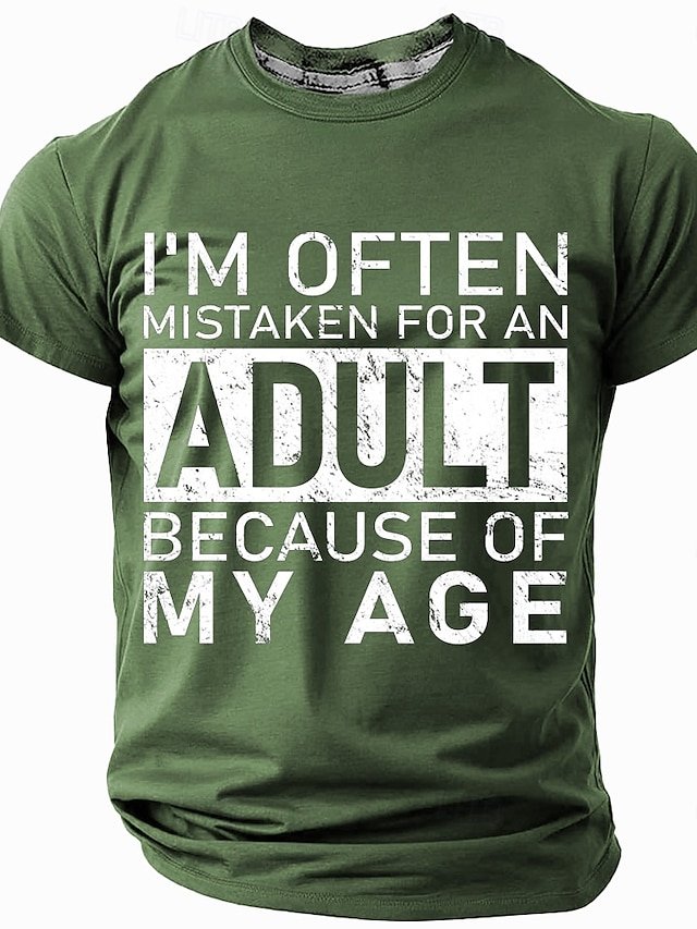 Men's Act My Age Funny Short Sleeve T-shirt