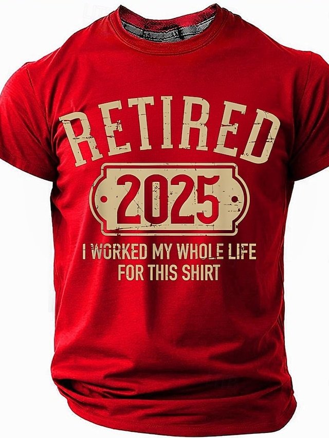 Men's Funny Retired Short Sleeve T shirt