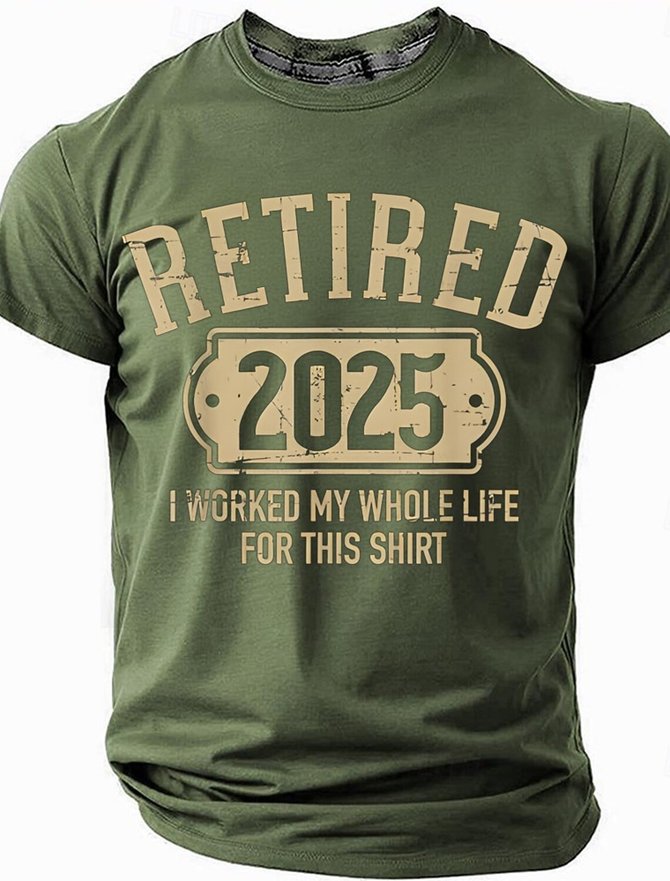 Men's Funny Retired Short Sleeve T shirt