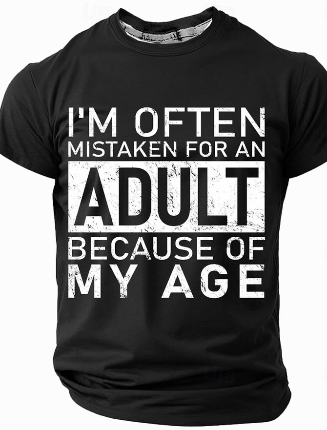 Men's Act My Age Funny Short Sleeve T-shirt