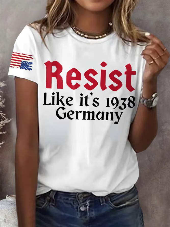 Retro Resist Like It's 1938 Germany Print T-Shirt