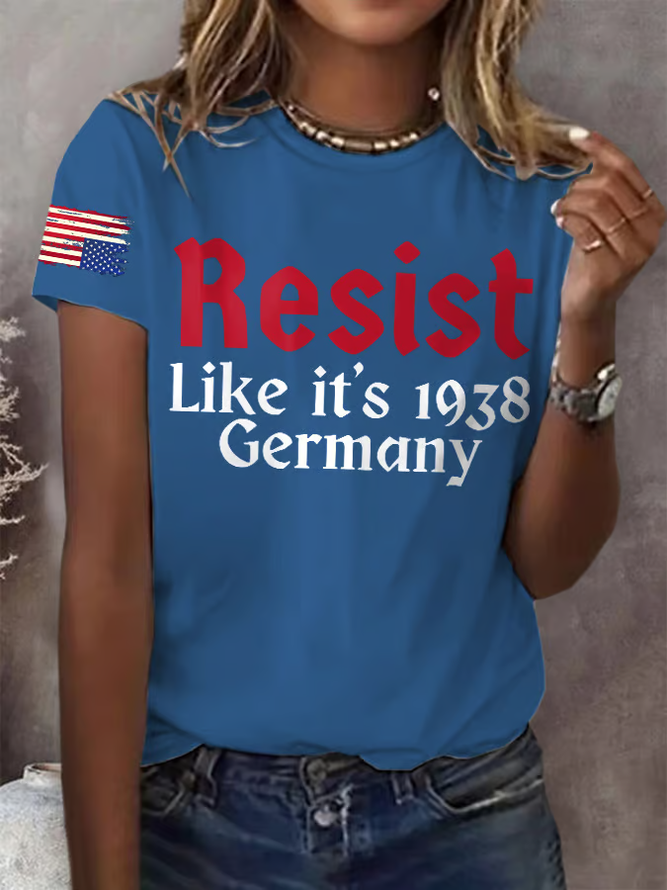 Retro Resist Like It's 1938 Germany Print T-Shirt