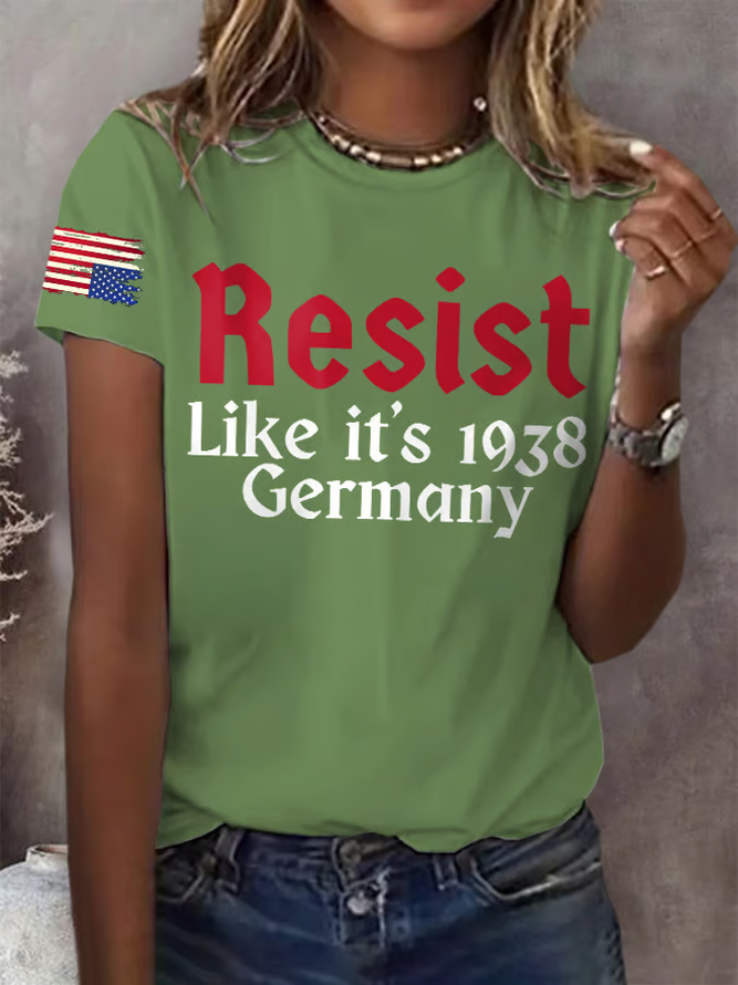 Retro Resist Like It's 1938 Germany Print T-Shirt