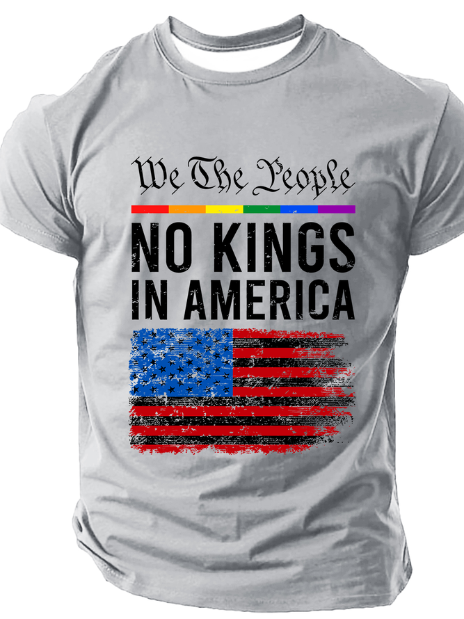 No Kings In America Cotton T-Shirt