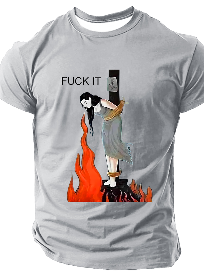Jesus Fuck It Art Cotton T-Shirt