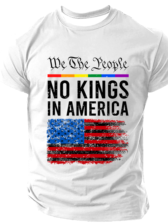 No Kings In America Cotton T-Shirt