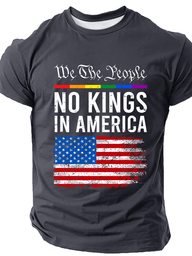 No Kings In America Cotton T-Shirt