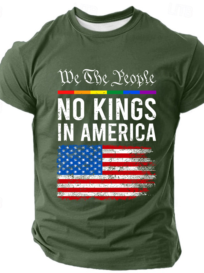 No Kings In America Cotton T-Shirt