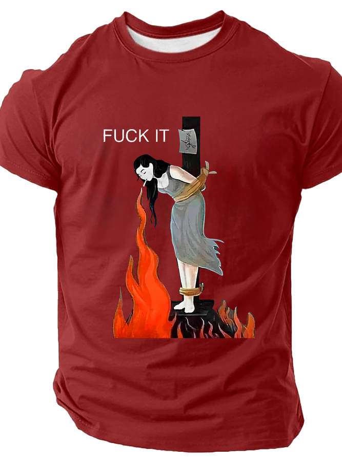 Jesus Fuck It Art Cotton T-Shirt