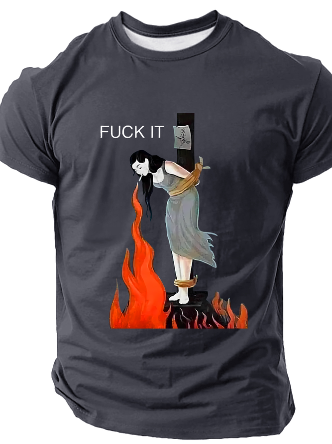 Jesus Fuck It Art Cotton T-Shirt