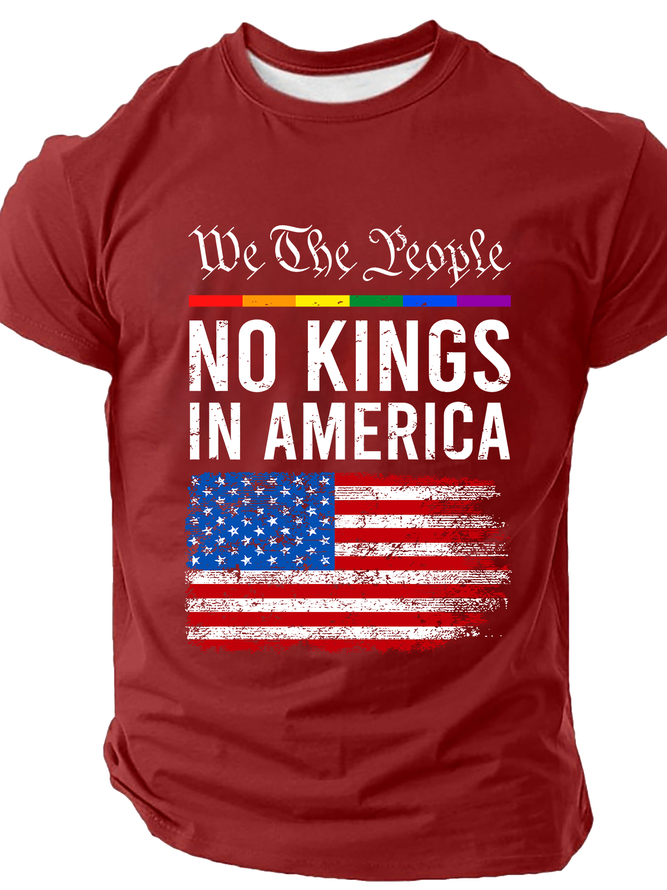 No Kings In America Cotton T-Shirt