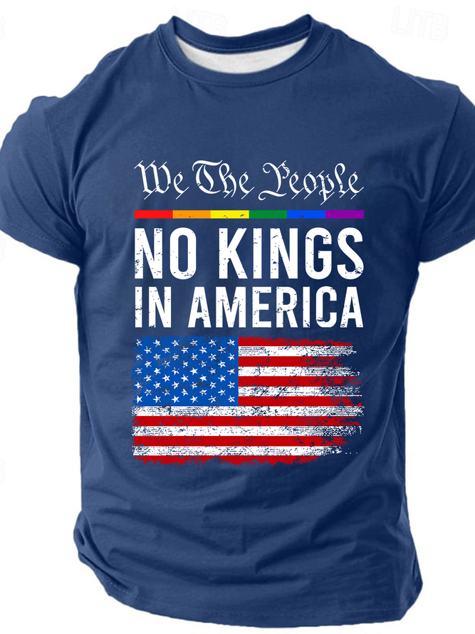 No Kings In America Cotton T-Shirt