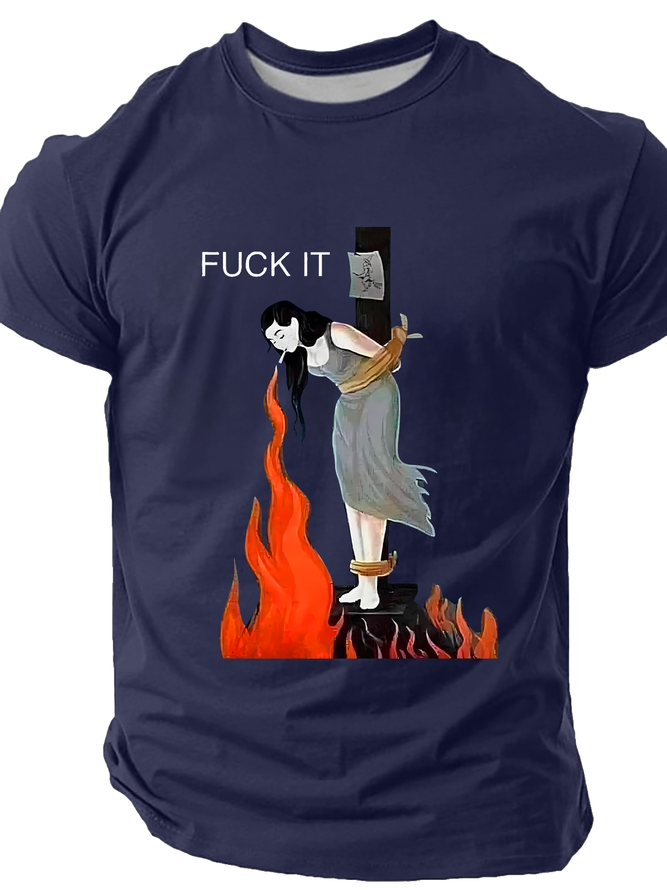 Jesus Fuck It Art Cotton T-Shirt