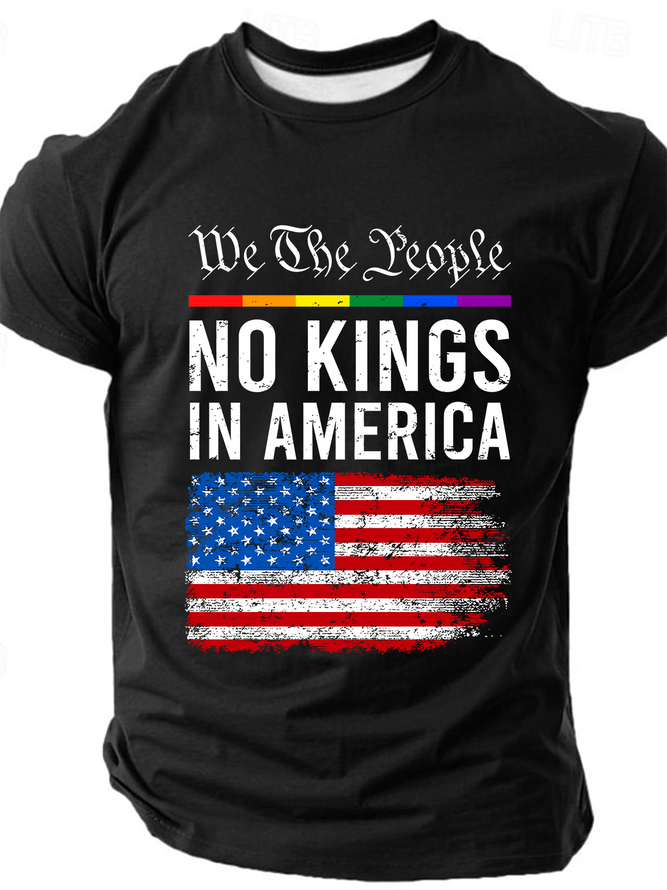 No Kings In America Cotton T-Shirt