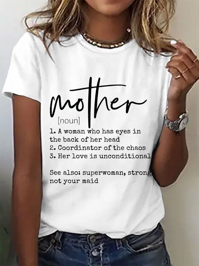 Mother Definition Cotton T-shirt