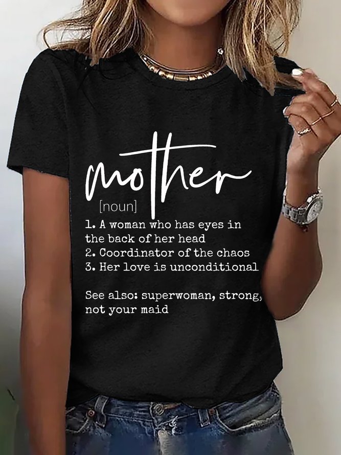 Mother Definition Cotton T-shirt