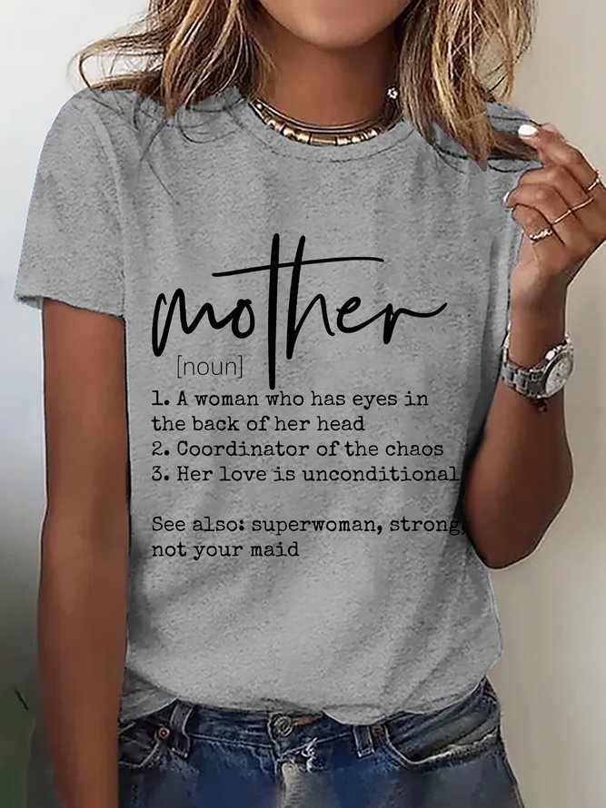 Mother Definition Cotton T-shirt