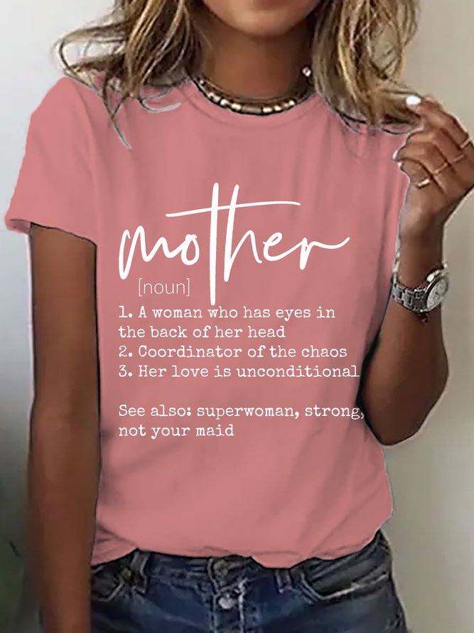 Mother Definition Cotton T-shirt