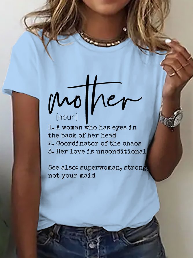 Mother Definition Cotton T-shirt