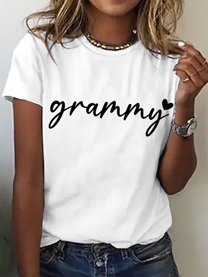 Lovely Grammy Cotton T-shirt