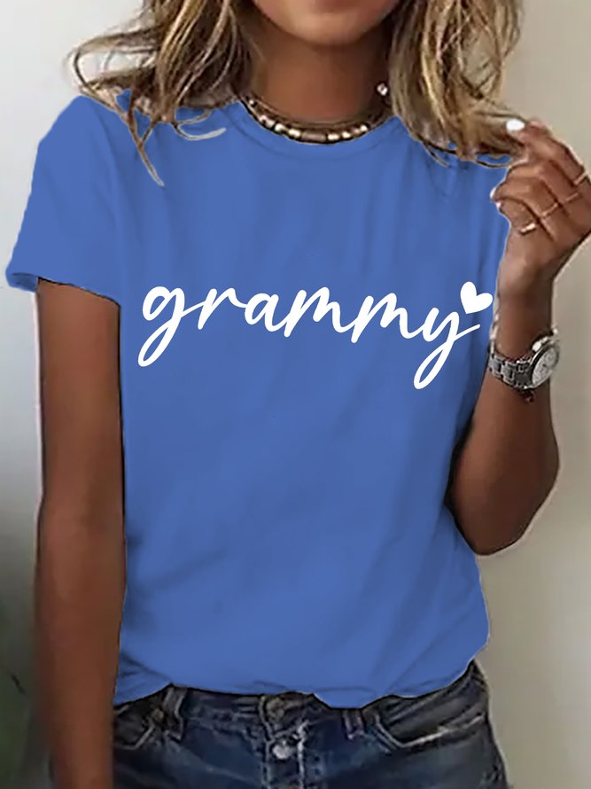 Lovely Grammy Cotton T-shirt