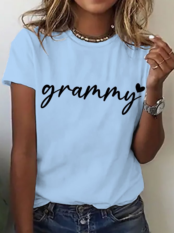 Lovely Grammy Cotton T-shirt