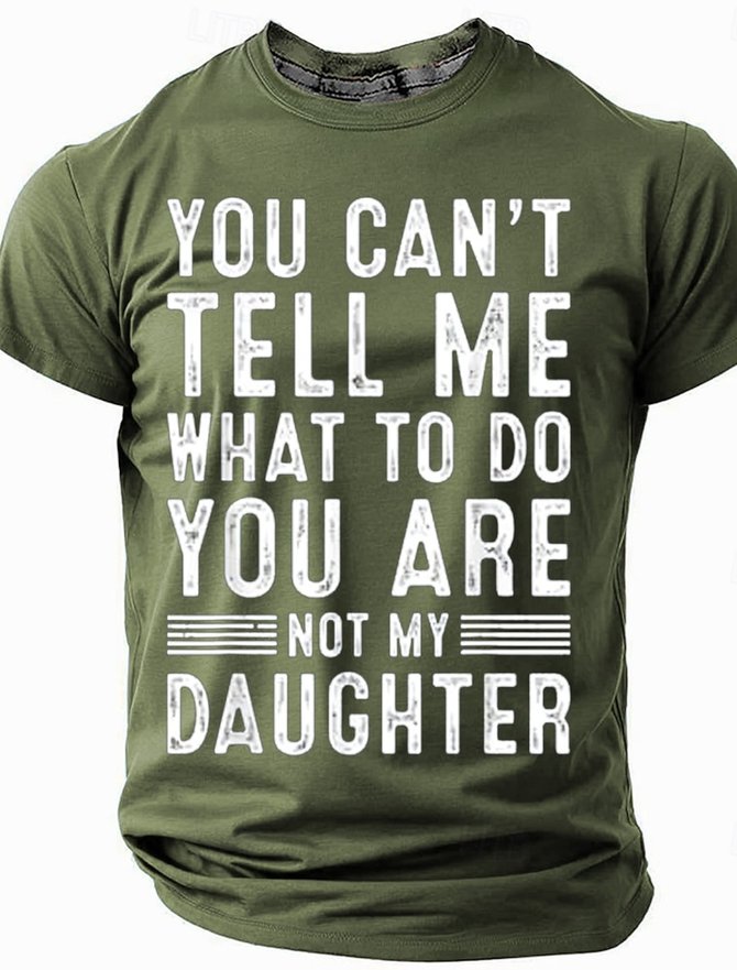 Men's Father's Day Funny Slang Short Sleeve T-shirt