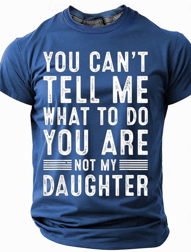 Men's Father's Day Funny Slang Short Sleeve T-shirt