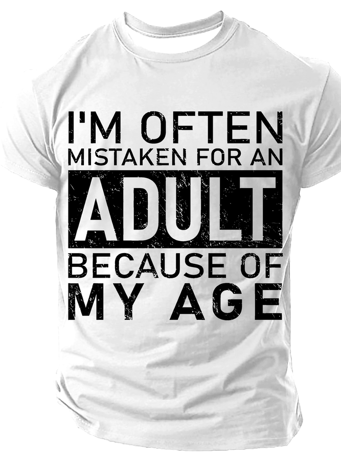 Men's Act My Age Funny Short Sleeve T-shirt