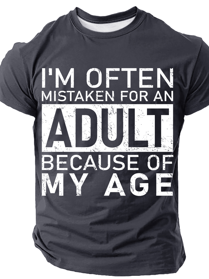 Men's Act My Age Funny Short Sleeve T-shirt