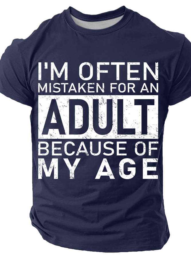 Men's Act My Age Funny Short Sleeve T-shirt