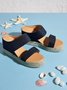 Beach vacation Straw Wedges Sandals