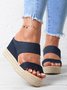 Beach vacation Straw Wedges Sandals