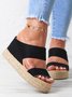 Beach vacation Straw Wedges Sandals