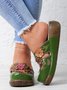 Vintage Floral Mules Clog Shoes