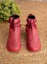 Women Casual Comfy Daily Adjustable Soft Leather Booties