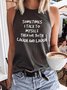 Cotton-Blend Short Sleeve Casual Top