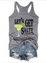 Let’t Get Salty  Margarita Sleeveless Crew Neck Tank & Cami