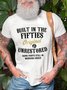 Men's Printed T Shirt With Fifties