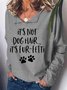 It's Not Dog Hair It's Fur-Fetti Women's Lapel Sweatshirt