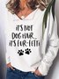 It's Not Dog Hair It's Fur-Fetti Women's Lapel Sweatshirt